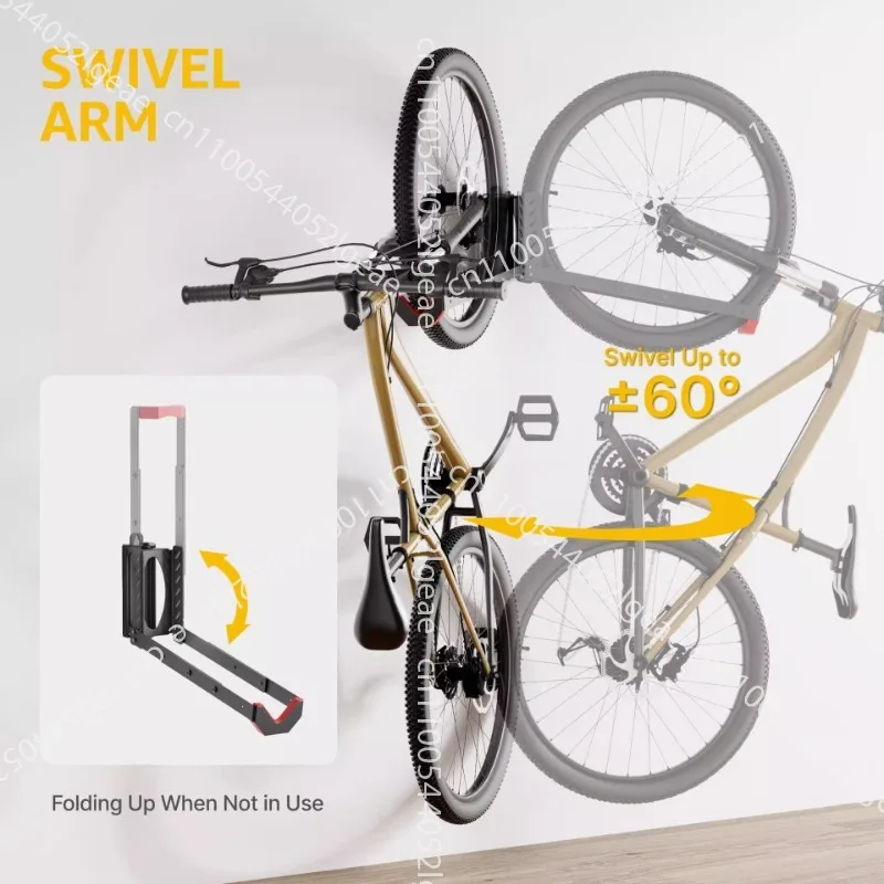 

Swivel bike wall mounts, bicycle wall mounts that don't need to lift heavy objects, bikes for garages