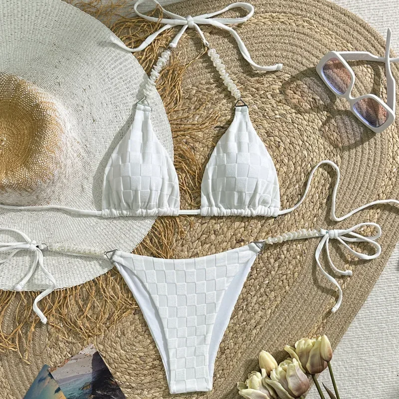 مثير البيكينيات ملابس السباحة النسائية ملابس السباحة الإناث لباس سباحة الفتيات البرازيلي مجموعة البكيني بحر بركة السباح