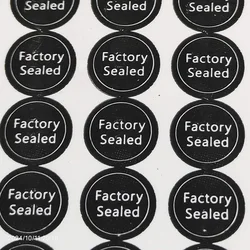 450pcs 5mm Factory Sealed Black Tamper Evident Removal Proof Brittle Paper Label Electronic Device Repair Guanantee Sticker