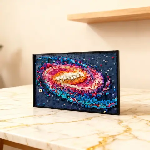 2026 3091 Works of art, space, universe, stars, Milky Way, building blocks, decorations, puzzle models, birthday gifts