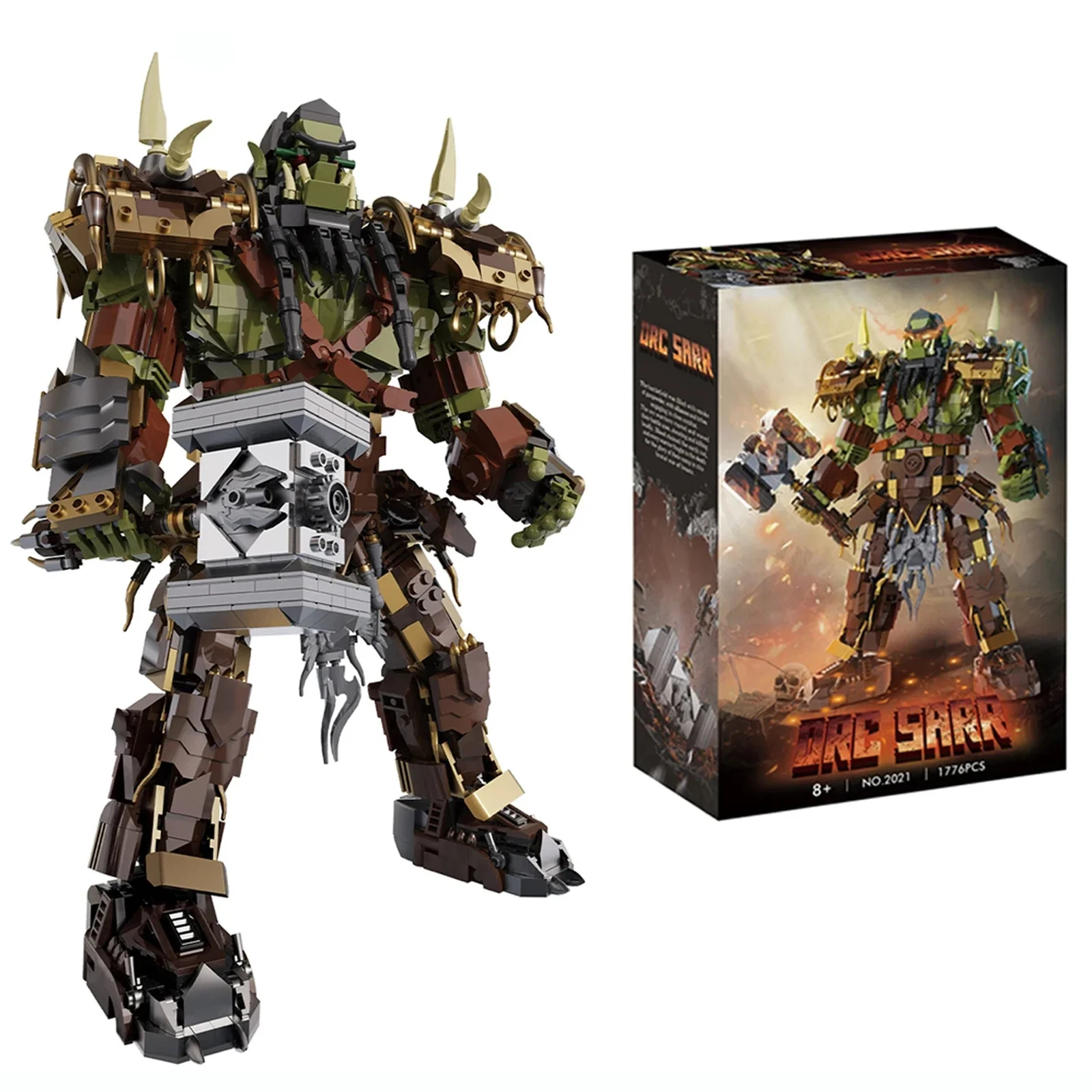 

1776PCS DK2021 MOC Magic Orcs Figure Building Blocks Model Monster Bricks Assembling DIY Toys for Boys Kids Christmas Gift Sets