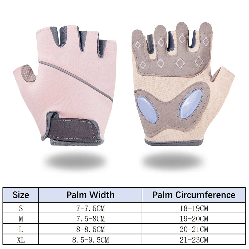 Guantes de Fitness para gimnasio, guantes de entrenamiento con mancuernas, guantes de medio dedo para ciclismo, guantes de entrenamiento de