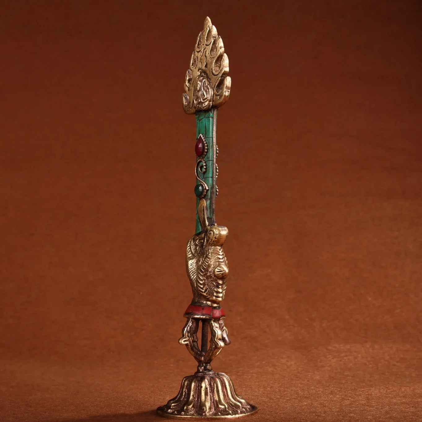 Unique Artwork Pure Copper Sword - Exquisite Temple and Living Room Desktop Decor, Perfect for Collectors