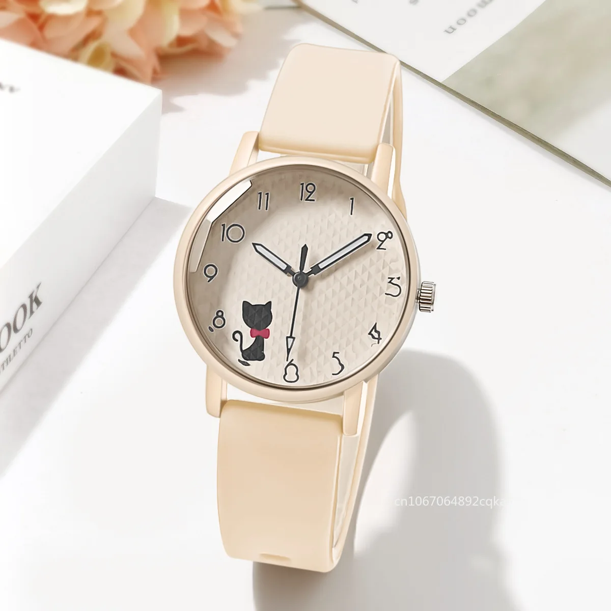 Student Quartz Watch Lovely Cat Bracelet Kids Watch Women Wristwatches Sport Silicone Watches Relógio Feminino Birthday Gift