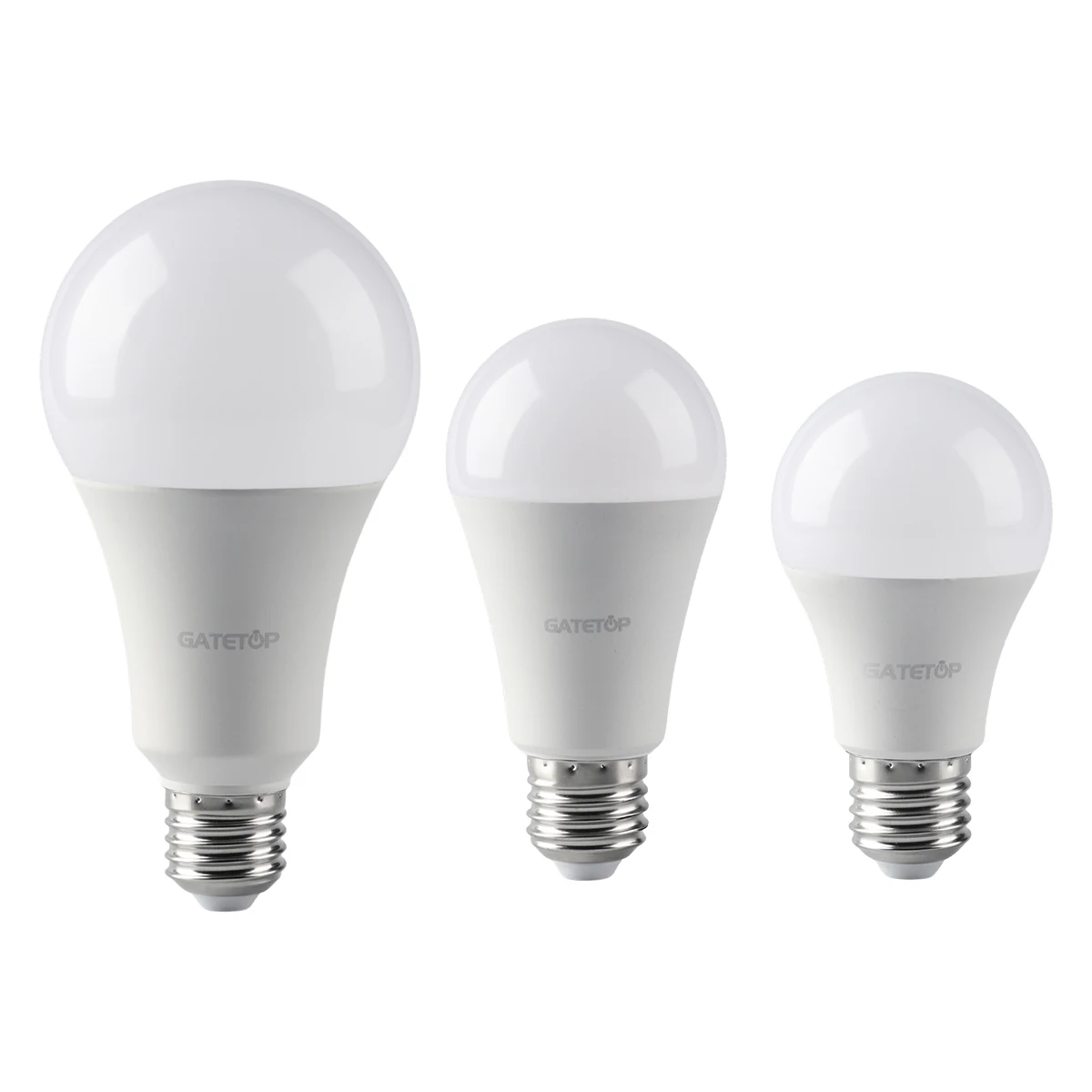 Lâmpadas LED para iluminação doméstica e de escritório, Real Power Light, A60, A80, E27, B22, AC 120V, AC 220V, 8W-24W, 3000K, 4000K, 6000K, 10 PCes