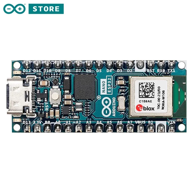 The Arduino Nano ESP32 development boards ABX00083 and ABX00092 support WiFi and Bluetooth main control