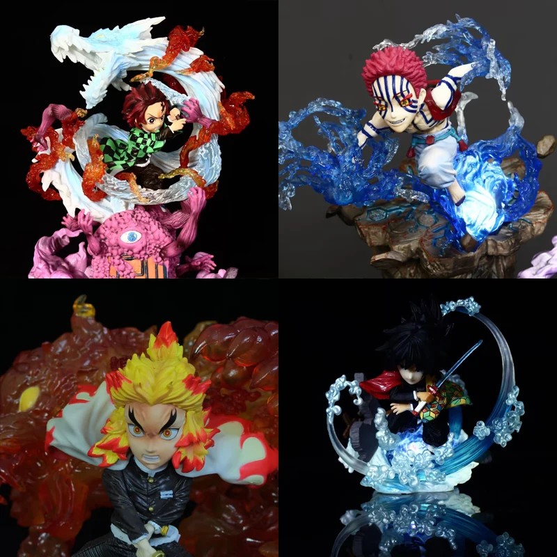 

Demon Slayer Figure Gk G5 Kamado Tanjirou Rengoku Kyoujurou Giyuu Infinite Train Statue Pvc Action Figurine Model Ornaments