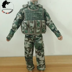 1/6 Scale Male Clothes Accessory Cam Uniforms Coat Pants Jacket Combat Chest Vest Force Military Fit 12‘’ Body Soldier Figure