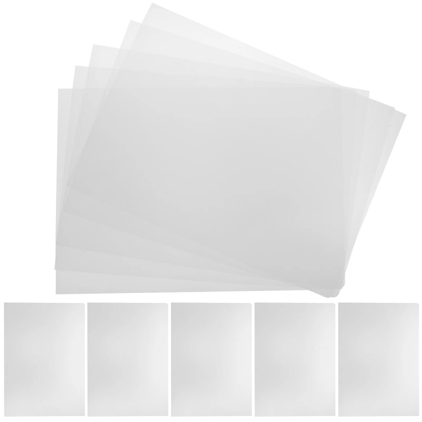 20Pcs Heat Transfer Film Pet Sheets Premium Clear Vinyl Roll for Clothes Lettering DIY Craft Garment Film Heat Sublimation