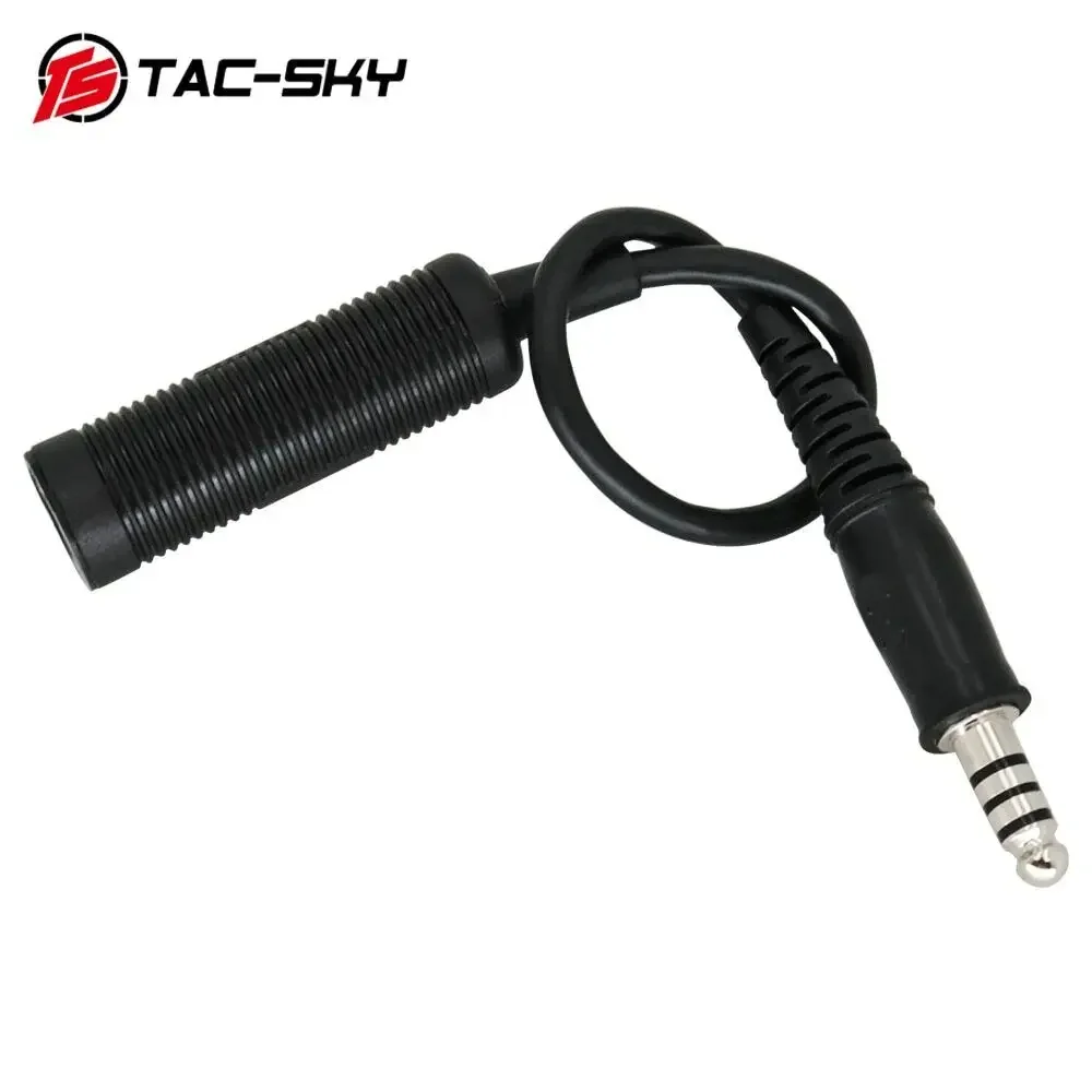 TS TAC-SKY U-174 NATO/Military To Civilian Wire Plug For Comta I Ii Iii Headset MSA Sordin TCI Tactical Headset