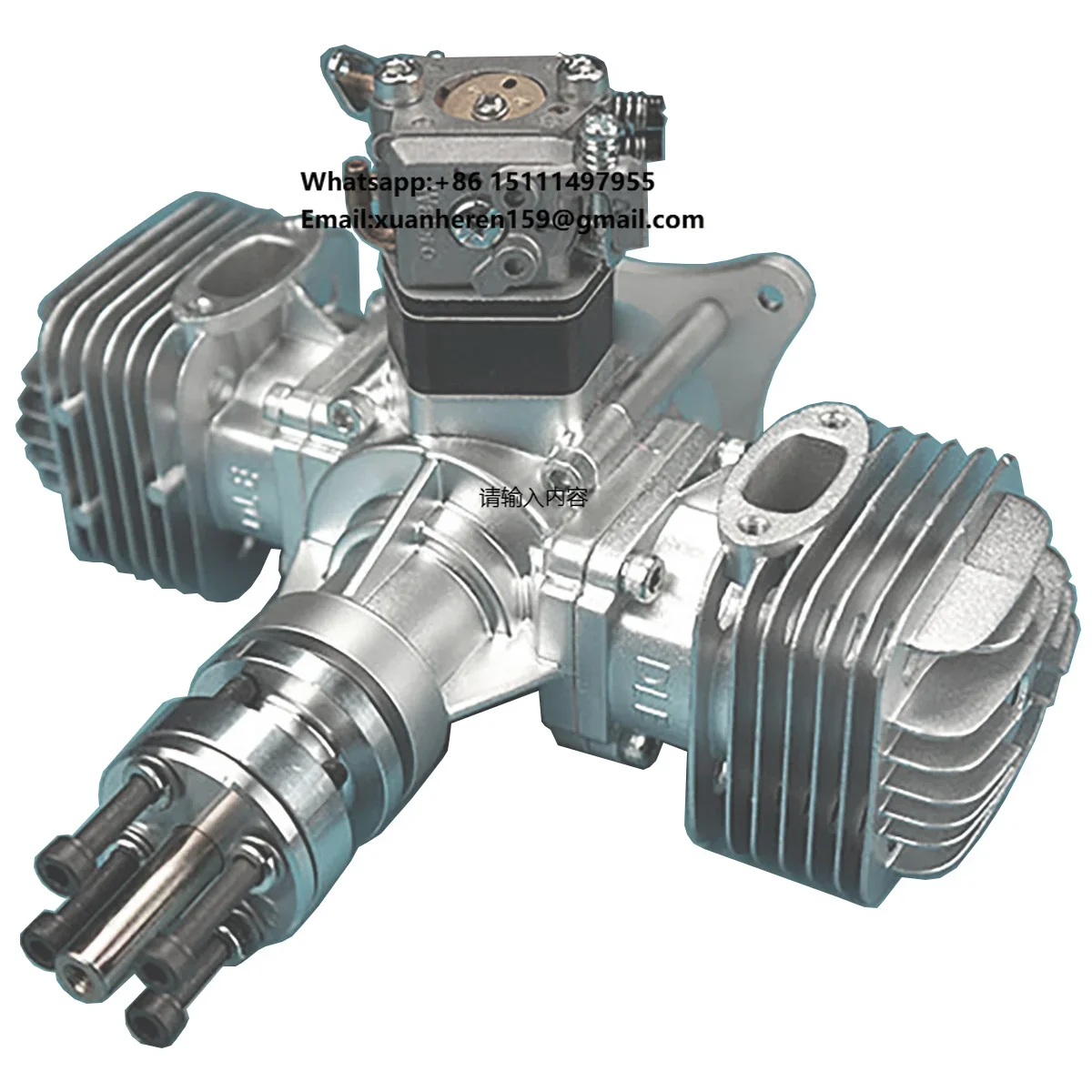 Brand DLE 60 CC Twin Gas Engine for RC Airplane Fixed Wing Model Metal