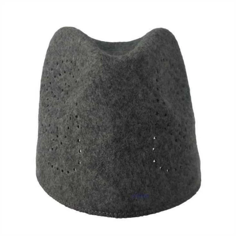 Berretti musulmani per uomo abbigliamento prodotti per le tasse turchia cappello da preghiera Freeshipping Kufi lana ebraica saudita islamica maglia calda grigio 03257