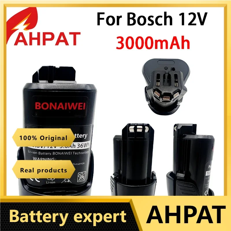 2026 12 فولت بوش 3Ah ليثيوم أيون BAT420 BAT411 استبدال البطارية لبوش BAT411 BAT412 BAT413 BAT414 10.8 فولت بطارية الطاقة اللاسلكية T #1