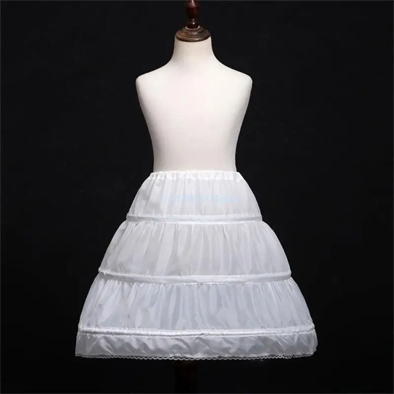 

Kids Petticoat for Flower Girls Little Girls Dresses 3 Hoops Skirt Lining Skirt Wedding Dress Underskirt Dropship