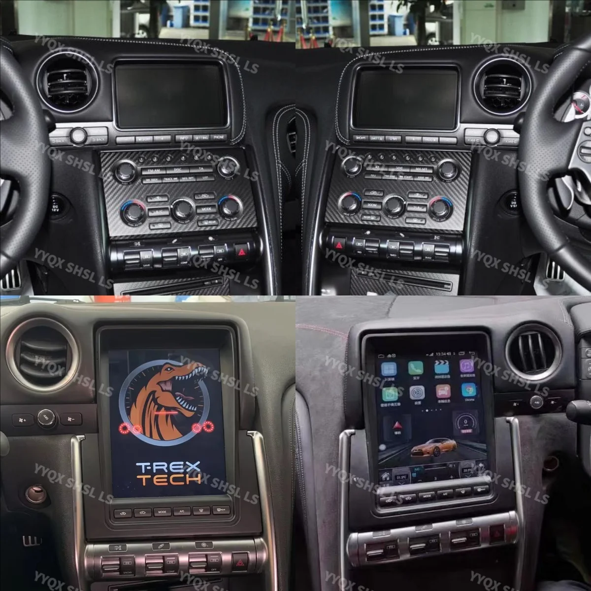 

12.3inch Car Radio multimedia Video Player For Nissan GT-R GTR R35 2008-2015 GPS navigation Android13 Carplay 4G wifi 360Camera