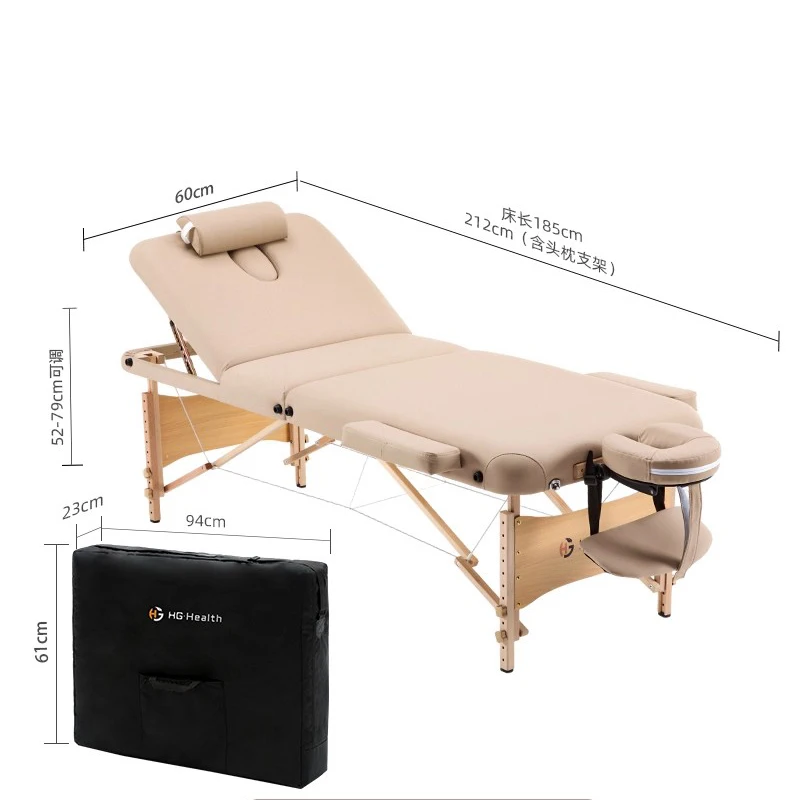 Minimalistisch tattoo-massagebed Draagbare huishoudelijke massagetafel Cervicale wervelkolomwimpers Lettino Per Massaggi Salonmeubilair