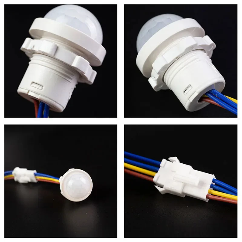 6 Buah Sakelar Sensor Tubuh Inframerah 110V 220V Sakelar Induksi Otomatis Sakelar Detektor Sensor PIR untuk Lampu Langit-langit Lampu LED