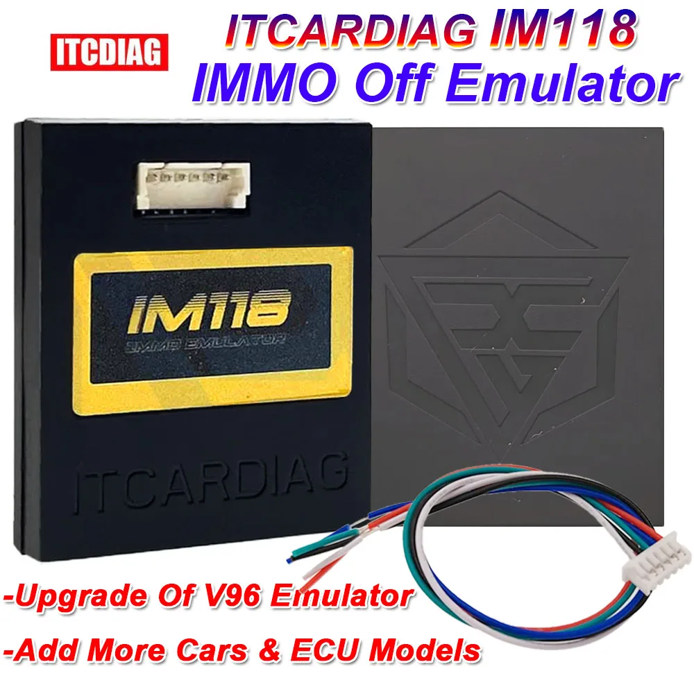 ITCARDIAG IM118 IMMO Off Emulator emulador (K-LINE/CANBUS CAR) SQU OF68 OF80 V96 OF96 Seat Occupancy Sensor for BMW F-/ E-Series