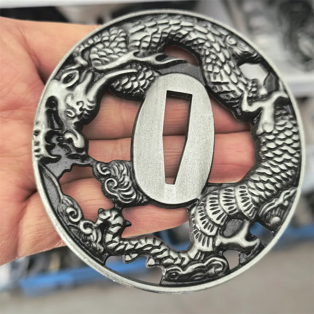 Delicate Dragon Theme Alloy Handguard Tsuba Guard for Japanese Japan Real Katana Samurai Sword Fittings