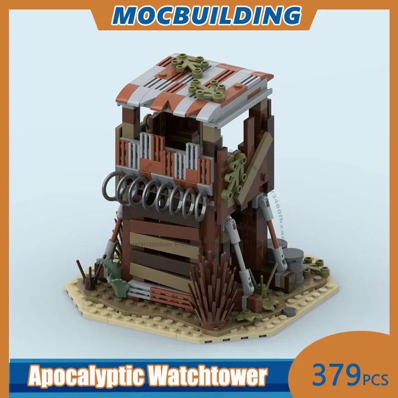 

MOC Building Blocks Apocalyptic Watchtower Model DIY Assemble Bricks Collection Display Architecture Creative Toys Gifts 379PCS