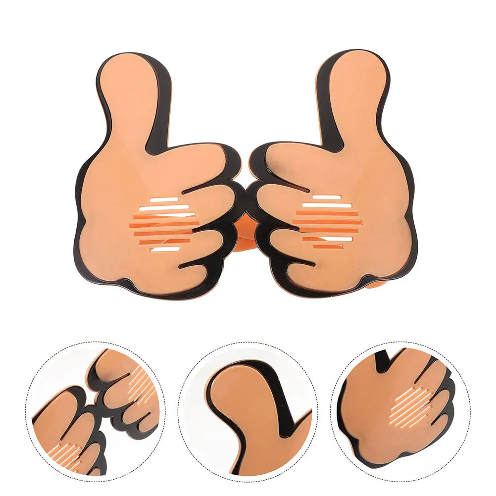 2 Stuks Nieuwigheid Bril Fun Duim Omhoog Vorm Comfortabele Fit Party Zonnebril voor Verjaardag Vakantie Evenementen Festival Accessoires Prop