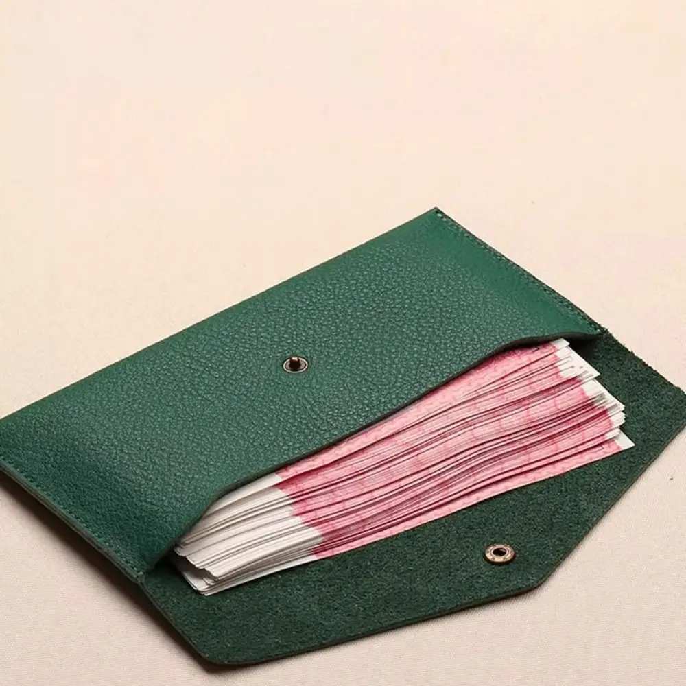 New Soft Leather Wallet Large Capacity One-piece Coin Purse PU Leather Card Holder for Cash Storage
