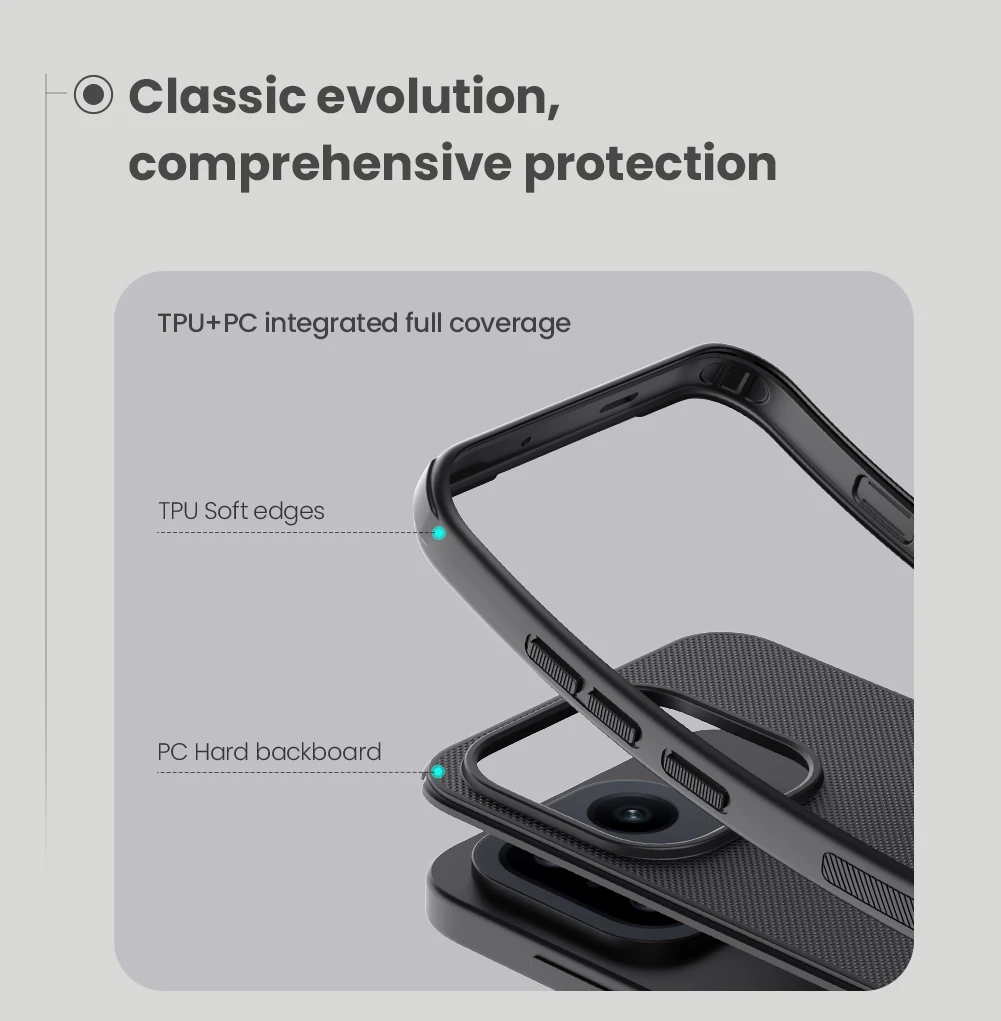 Etui Nillkin Magnetic Frosted Pro Magsafe Matte Full 360 Soft Frame Back Cover do OnePlus 15 — zdjęcie produktu 5