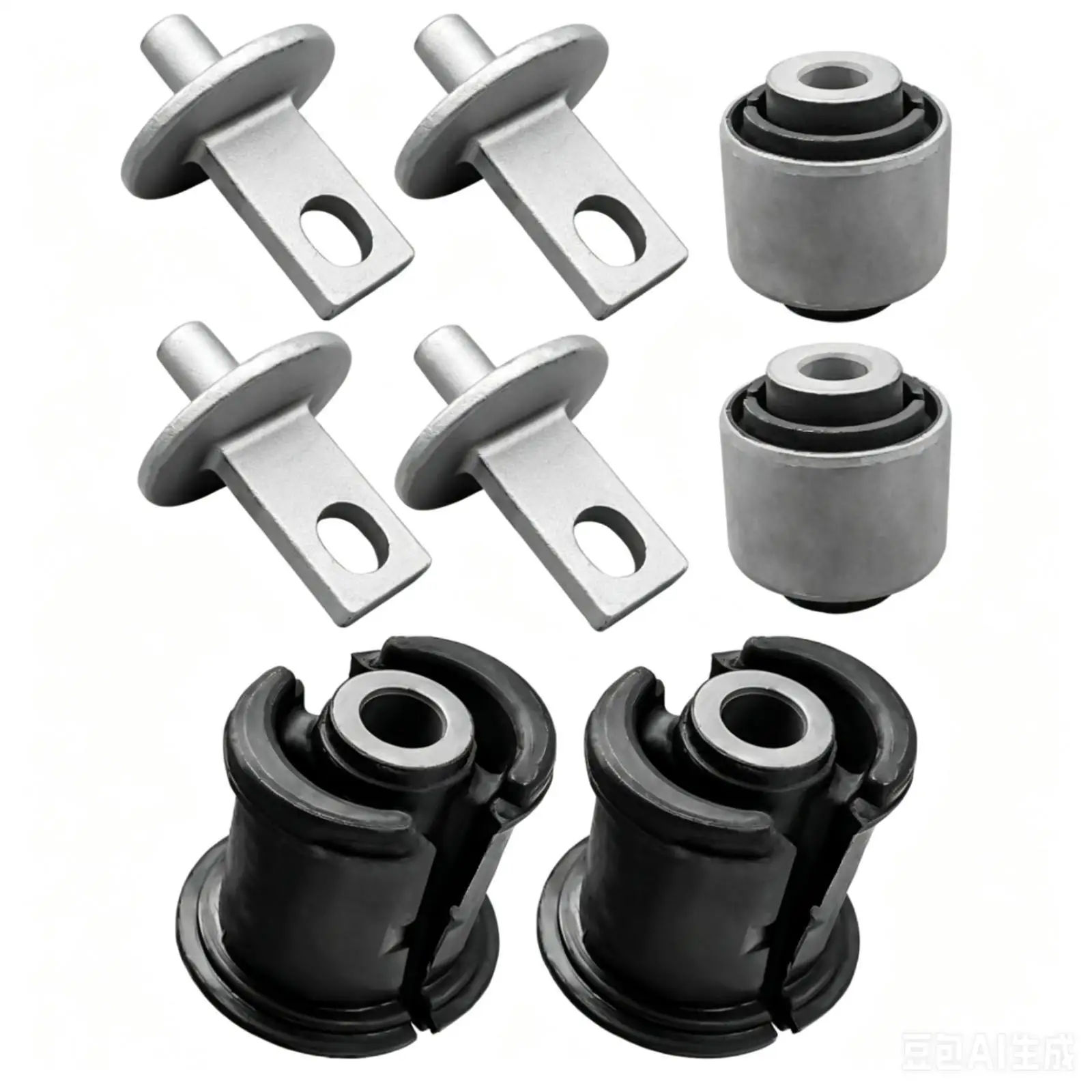 Rear Trailing Arm Bushing Kit Metal Hardware Cylindrical for Vehicles Owners