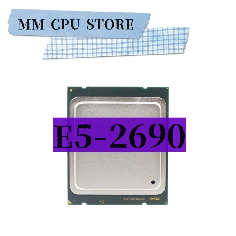 Процессор Xeon E5 2690, 2,9 ГГц, 20 МБ кэш-памяти, серверный процессор LGA 2011 SROLO C2