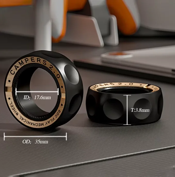 EDC Mechanical Wheel Fidget Spinner Metal Finger Gyro Mainan Penghilang Stres Rotasi Halus Untuk Koleksi Hadiah Dewasa ADHD