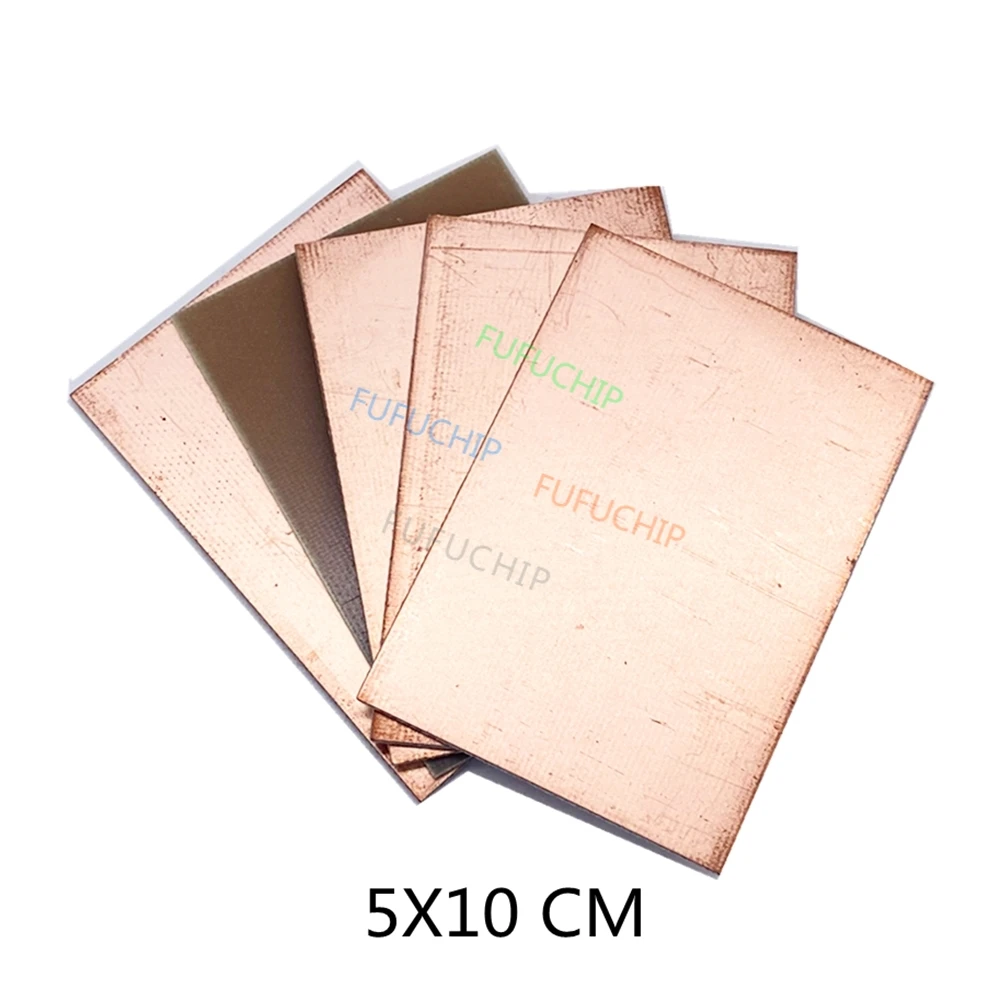 10pcs PF PCB Single Side Copper Clad plate DIY PCB Kit Laminate Circuit Board 5x10cm