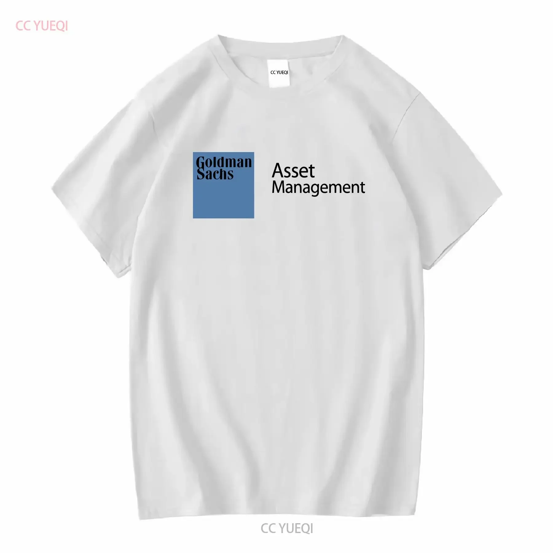 Novo logotipo goldman sachs masculino preto e branco t camisa eua tamanho s a 5xl mangas compridas ou curtas vintage lavado confortável