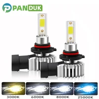 PANDUK 2 Bombillas LED H4 H1 H3 H7 H11 H8 H9 H27 880 881 9005 HB3 9006 HB4 para Faros Delanteros de Coche, 60W 12000LM, Estilo Automotriz, Luz Antiniebla 6000K