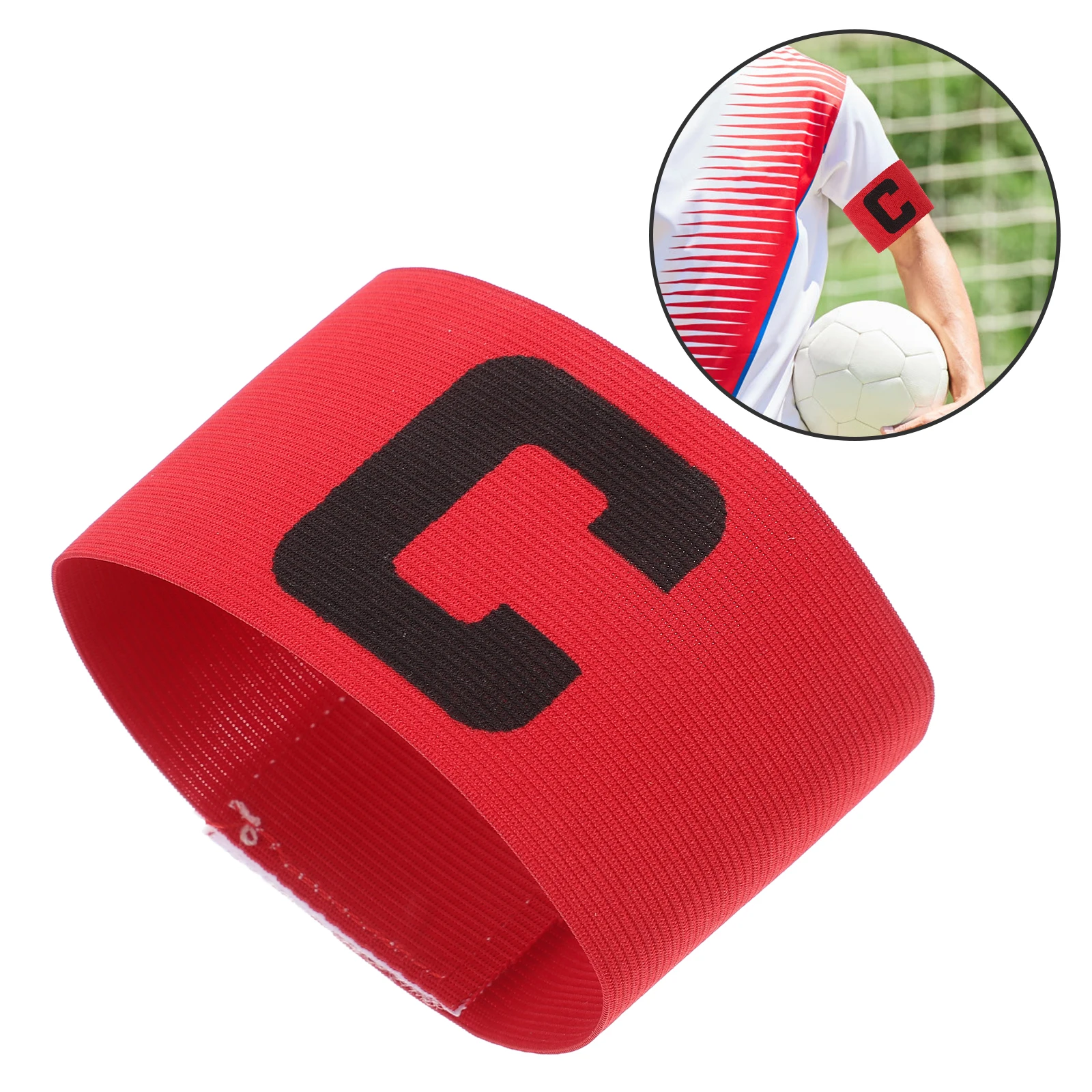 

6pcs Soccer Captain Armband Durable Football Clear Print Bright Colors Portable Reusable For Sports Team Leaders