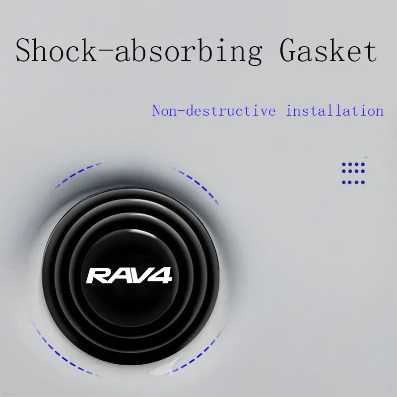 Car door anti-collision shock absorption silicone pad sound insulation buffer sticker for  Toyota Rav4 Xa50 Car Accessories