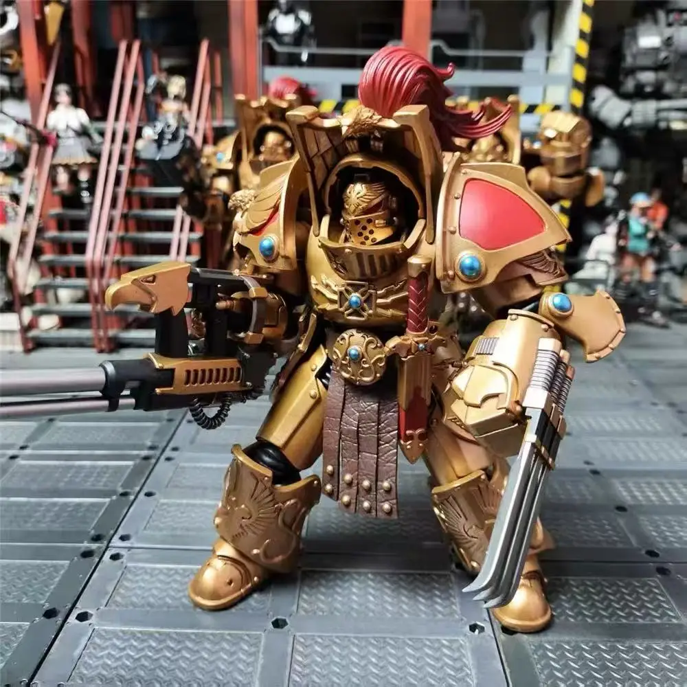 【JOYTOY】Warhammer 40K The Horus Heresy Legio Custodes Aquilon Terminator Squad modelo 1/18 figura de acción de juguete