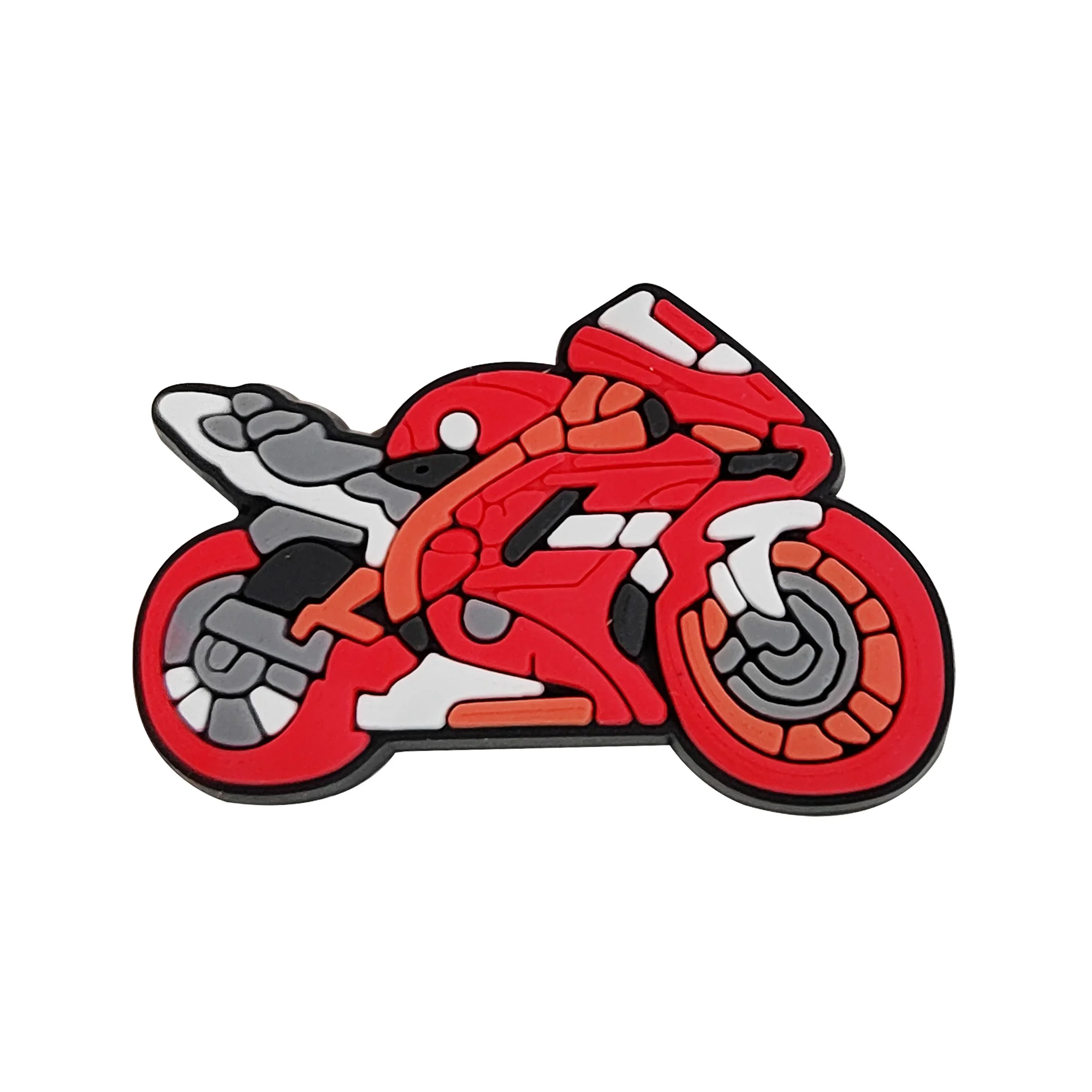 1/12Pcs Mix Helmet Motorcycle Shoe Accessories Cool Man Woman PVC Sandals Button Charms Fit Birthday Presents