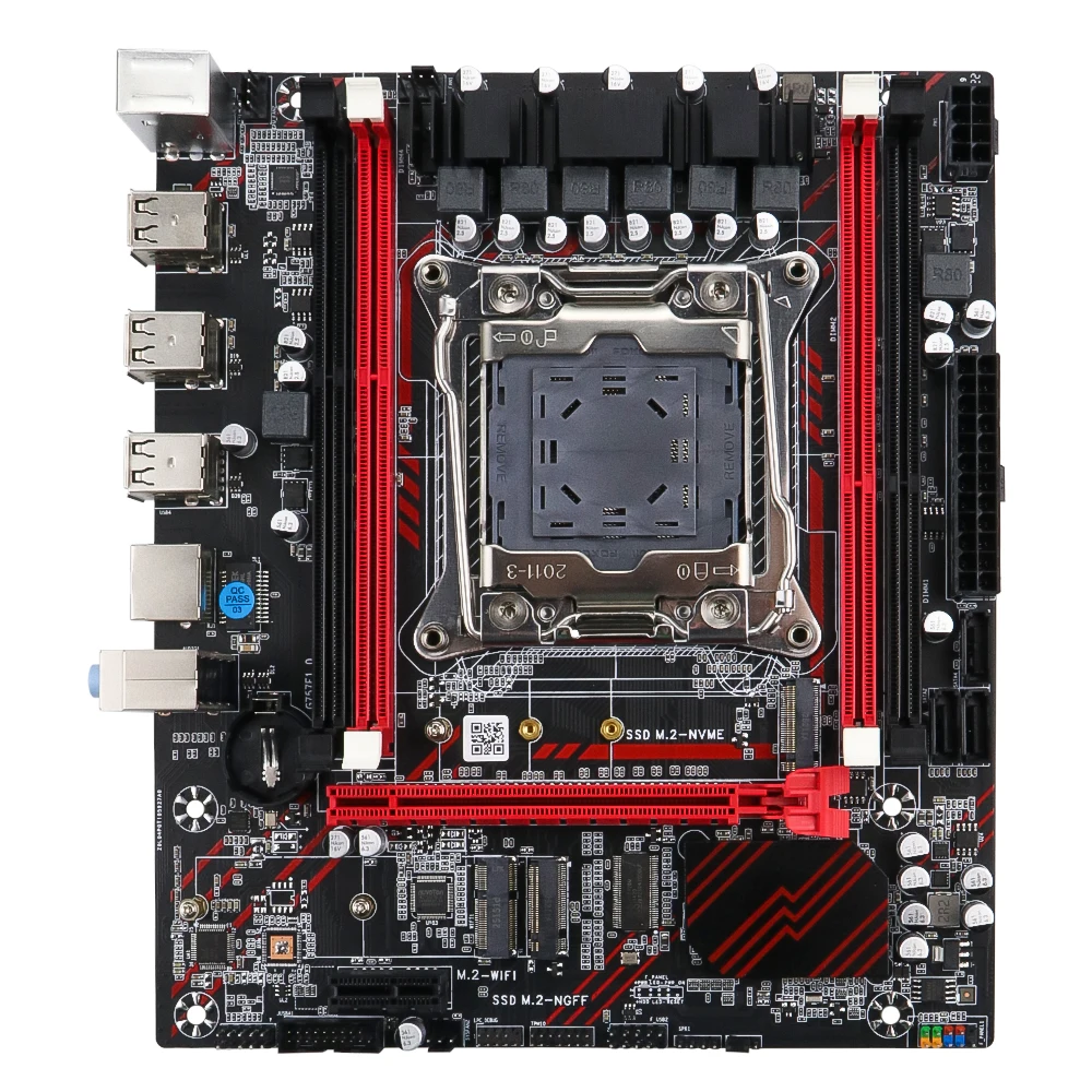 SOYO X99 Motherboard Set Kit With Intel LGA2011-3 Xeon E5 2673 V3 CPU DDR3 1*16GB ECC RAM Memory M.2 NVME For Gaming Computer