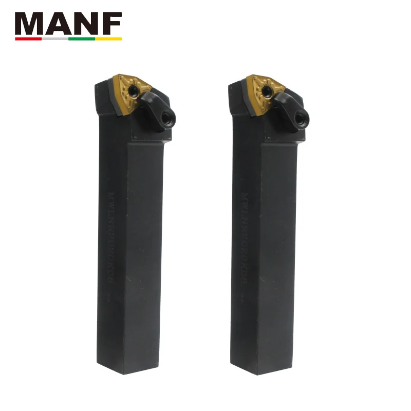 Manf MWLNR-2020K08 16mm torneamento externo ferramenta titular inserções de carboneto torno usinagem ferramentas de corte torno haste centro vivo indust