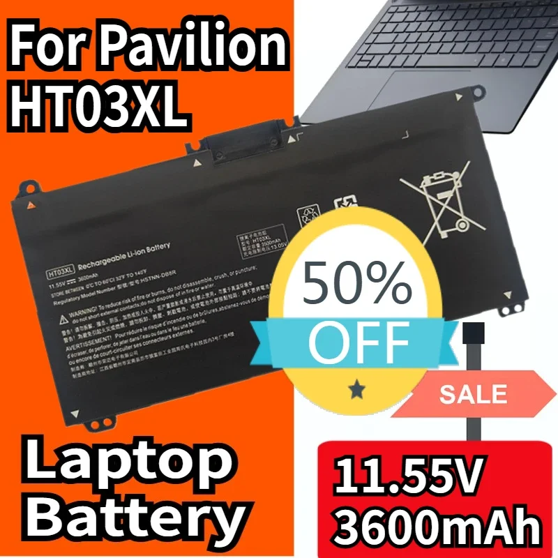 SWZY New HT03XL Battery For Pavilion HP 14-CE0025TU 14-CE0034TX 15-CS0037T 250 255 G7 HSTNN-LB8L L11421-421