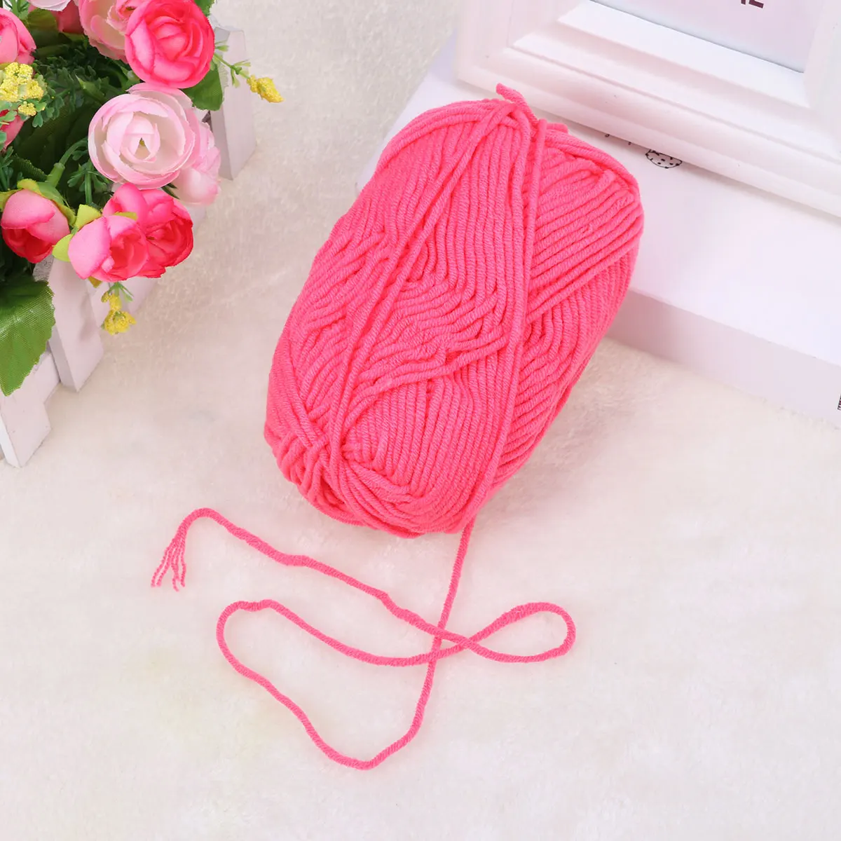 

Пряжа из молочного хлопка 50 г, толстая, для ручного вязания, для теплых свитеров, шапок, шарфов, проектов DIY