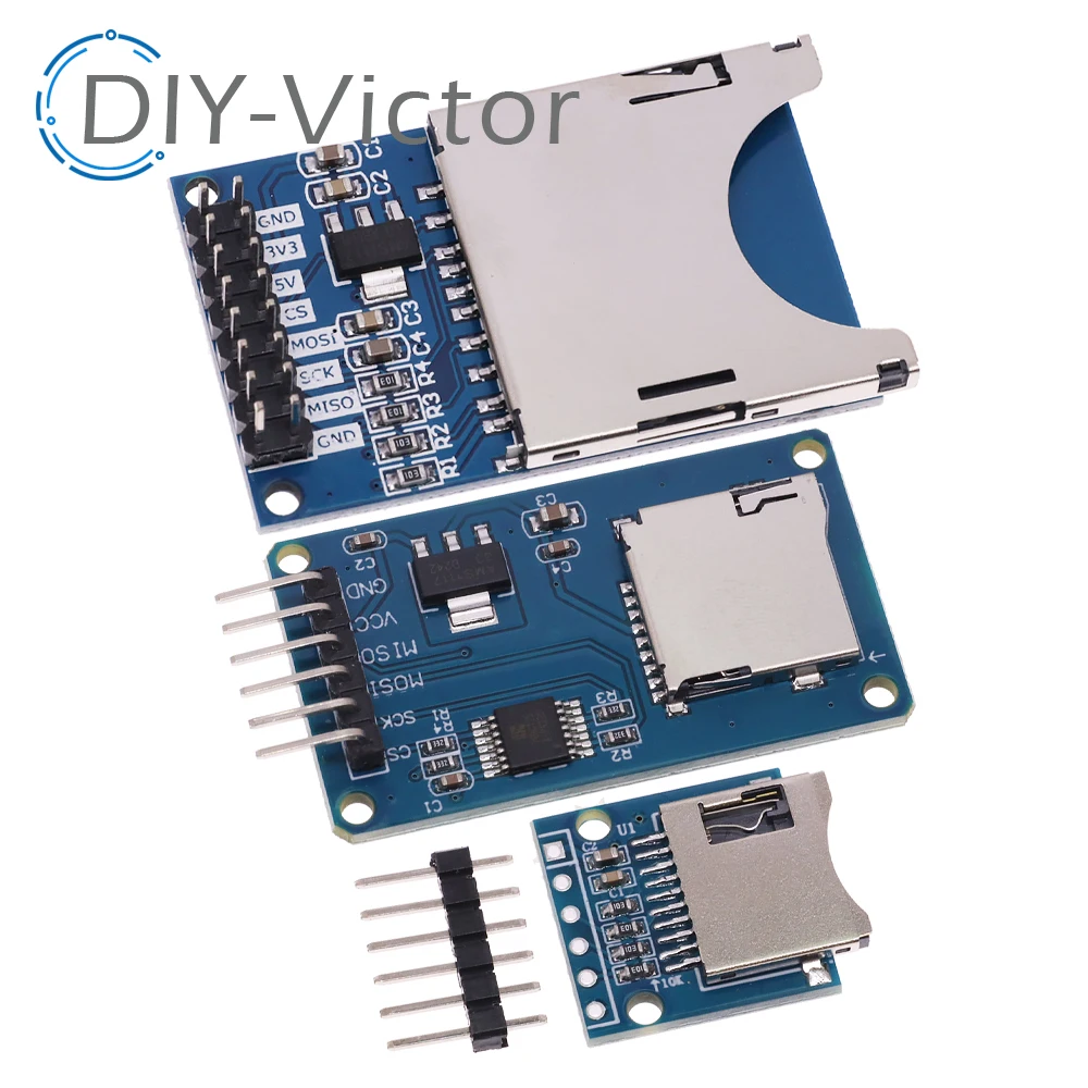 Mini Micro SD TF Card Storage Expansion Board Memory Shield Module SPI interfaces with level converter chip 5V/3.3V for Arduino