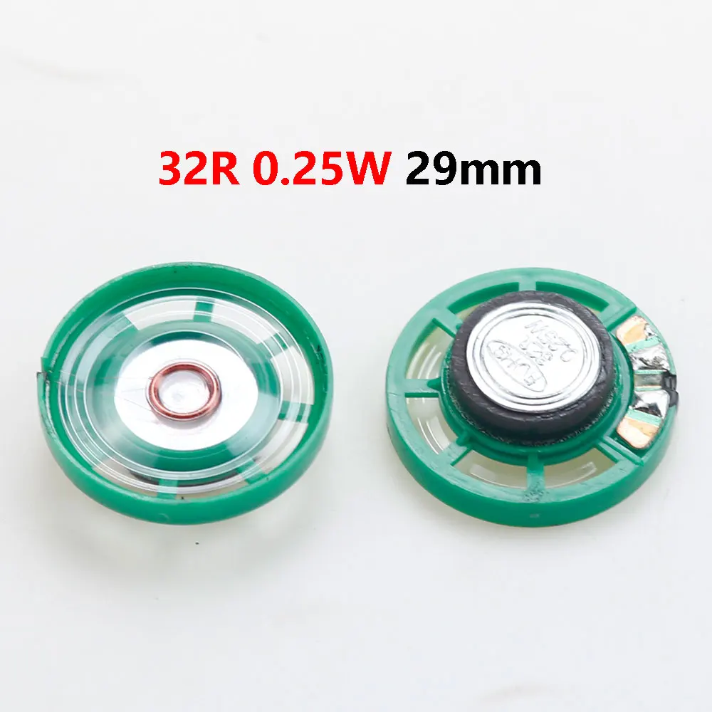 2PCS 8Ohm 0.25W 0.5W 8/16/32Ohm Horn Loudspeaker 8R 16R 32R 20mm 21mm 23mm 27mm 29mm 36mm 40mm Diameter Loud Speaker