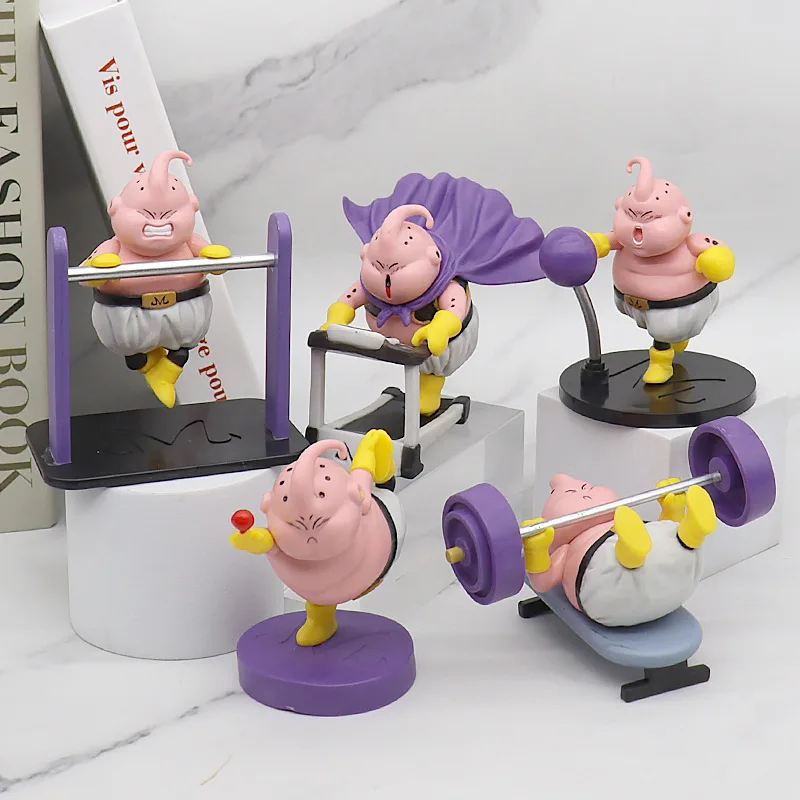 Cartoon Dragon Ball Z GK Fat Majin Buu Figure Muscle Boo Action Figurine Model Gift Collection Doll Room Decoration Funny Toys