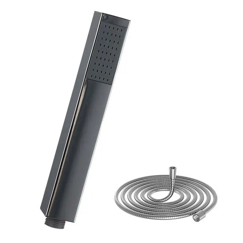 Cobbe Shower Head Square Tube Shape with 1.5M Hose High Pressure Water Saving - Chrome