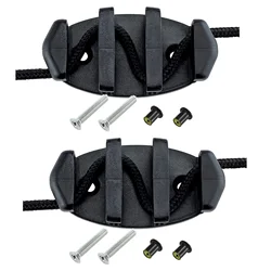2Pcs Nylon Marine Zig Zag Anchor Trolley Cleat Rope Device Kayaks Canoes Truck Trailer Rowing Inflatable Boats Decks Accessories