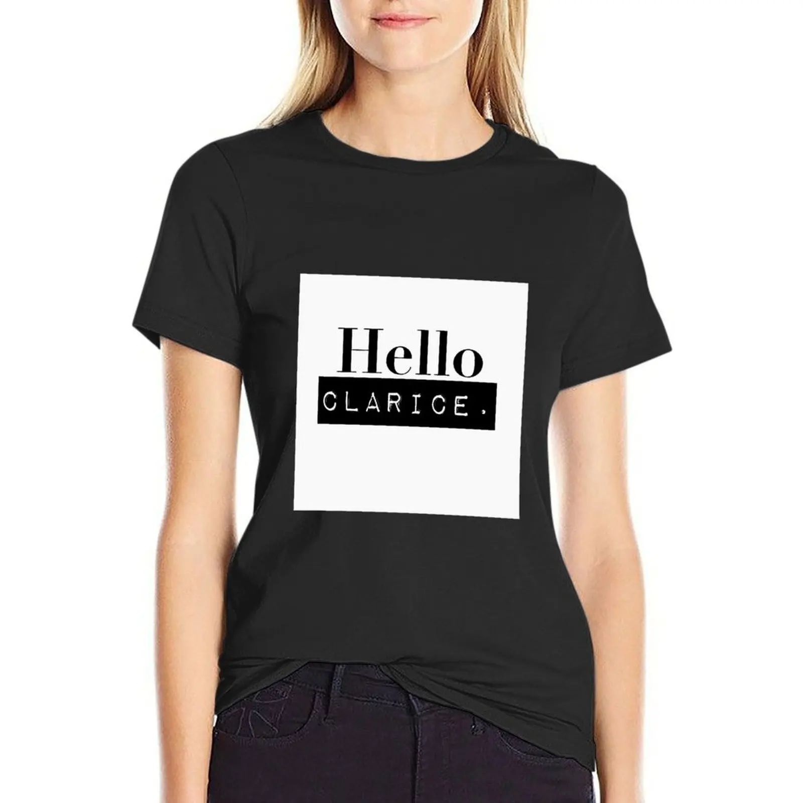Hello Clarice T-Shirt oversized cute clothes oversized t shirts for Women