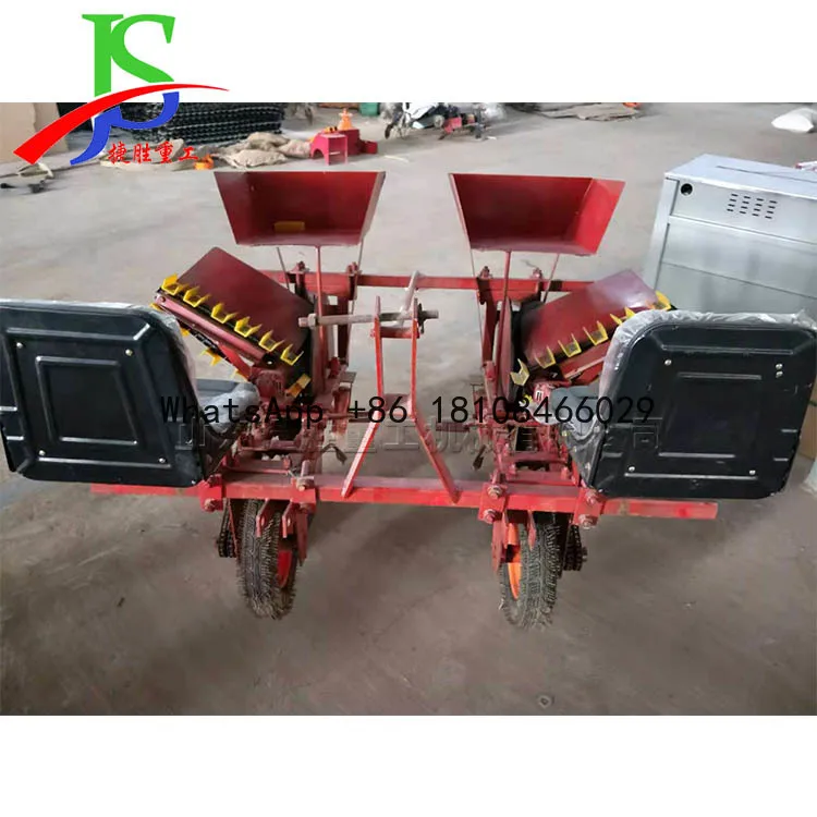 Four-wheel Tractor With Green Onion Transplanter Double Row Green Onion Seedling Planter