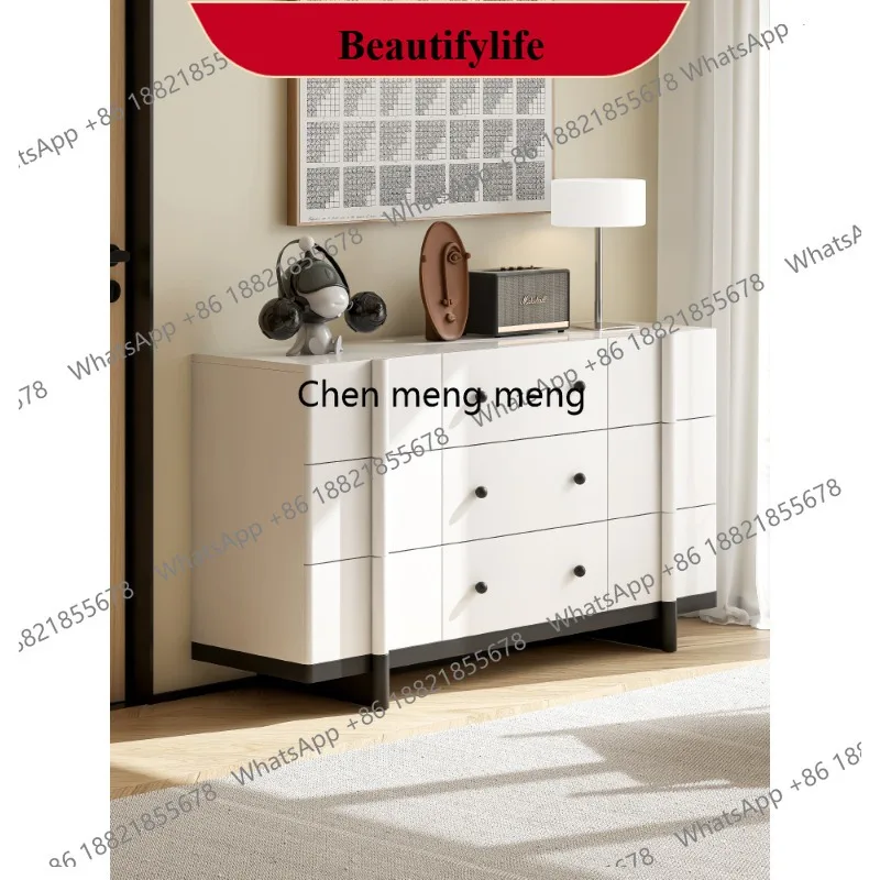 

Q178 Легкий роскошный сундук из цельного дерева, боковой шкаф для гостиной, прикроватное хранилище, встроенный шкафчик для туалета