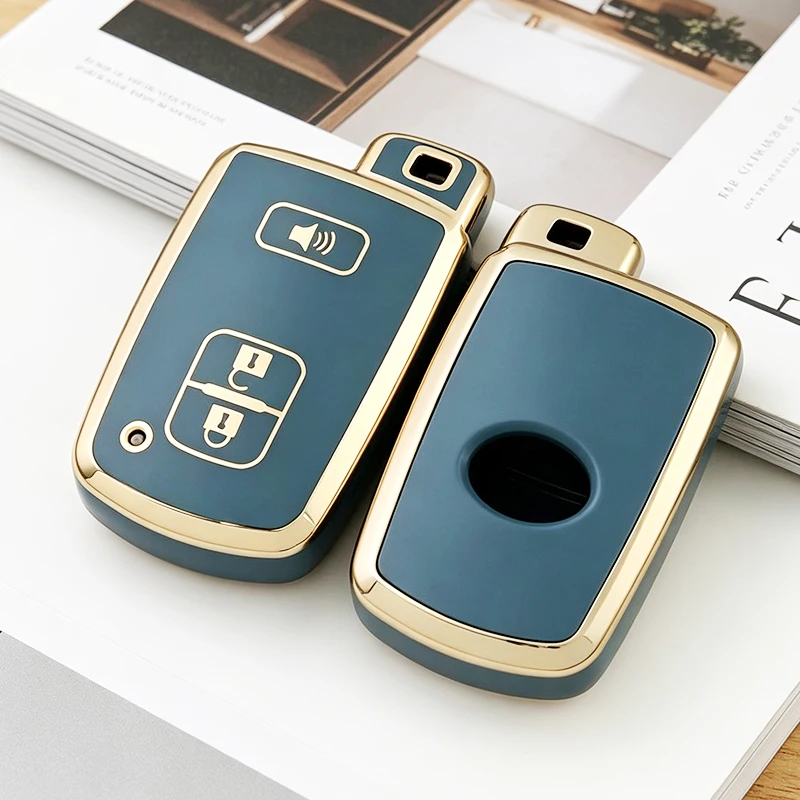 TPU Autoschlüssel-Schutzhülle für Toyota Corolla Camry RAV4 Highlander Auris CHR Avalon Land Cruiser, Geschützte Schlüsselhülle